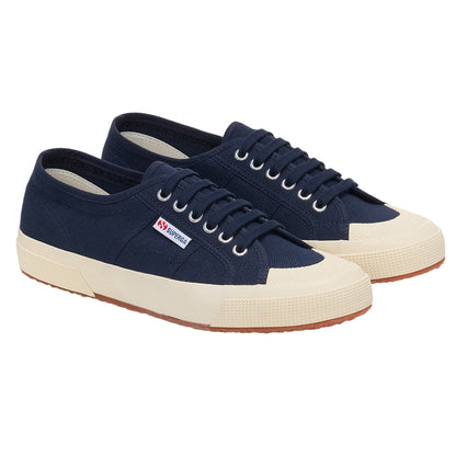 Navy-Off White - Front - Superga Unisex Adult 2390 Military Trainers