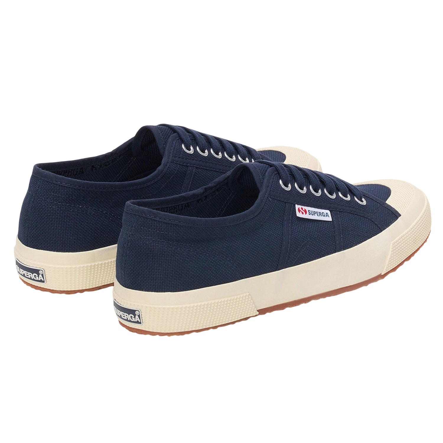 Navy-Off White - Back - Superga Unisex Adult 2390 Military Trainers