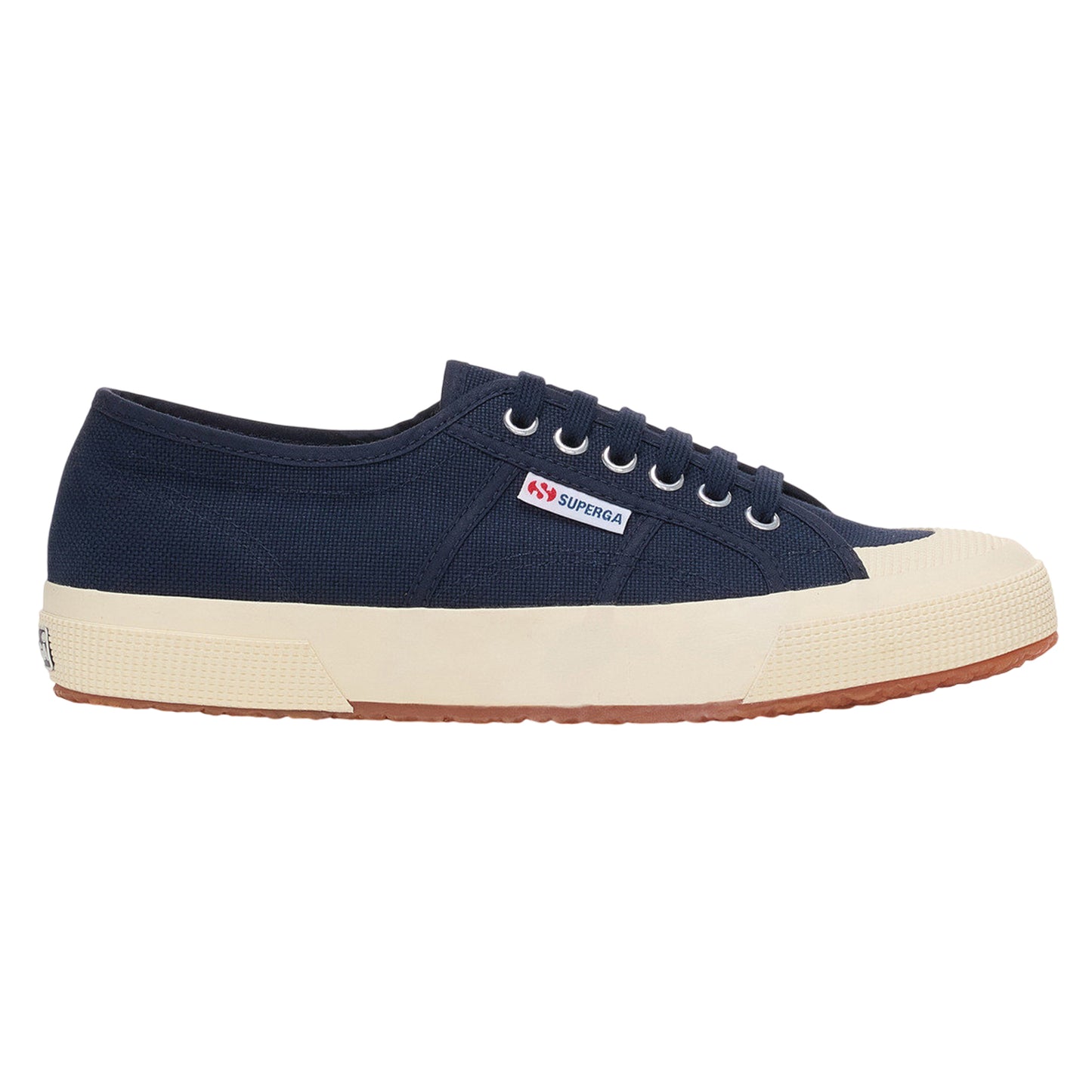 Navy-Off White - Side - Superga Unisex Adult 2390 Military Trainers