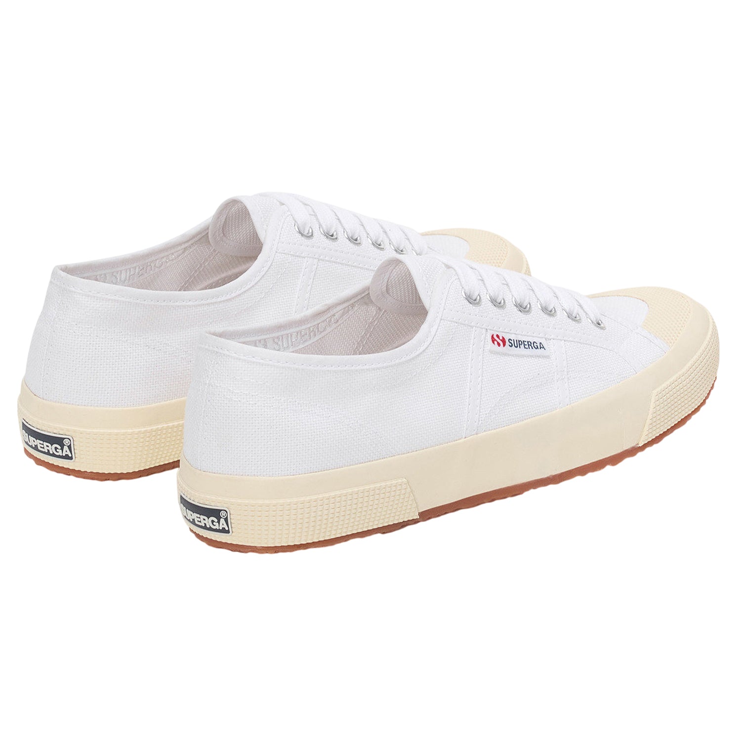 White-Off White - Back - Superga Unisex Adult 2390 Military Trainers