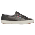 Metallic Silver-Off White - Side - Superga Womens-Ladies 2750 Metallic Leather Trainers
