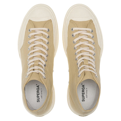 Beige-Off White - Lifestyle - Superga Childrens-Kids 2433 Works Cotton Canvas Ankle Trainers