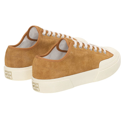 Tobacco-Off White - Back - Superga Unisex Adult 2432 Works Hairy Suede Trainers
