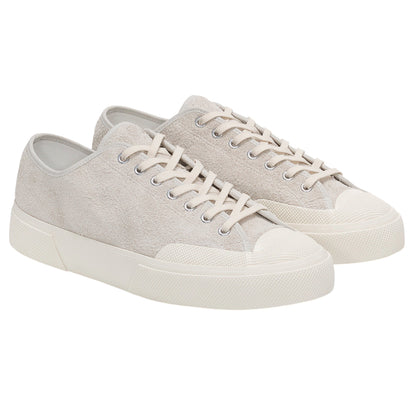 Milk White-Off White - Front - Superga Unisex Adult 2432 Works Hairy Suede Trainers