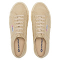 Beige-Off White - Pack Shot - Superga Unisex Adult 2740 Linen Platform Trainers