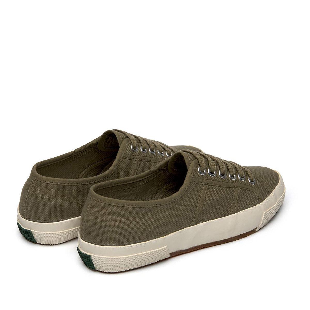 Green Tortora-Avorio - Back - Superga Womens-Ladies 1925 Made In Italy Trainers