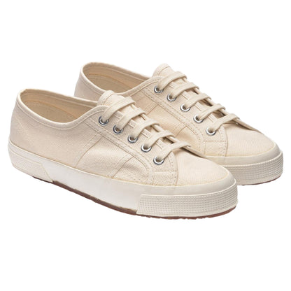 Total Beige Raw - Front - Superga Womens-Ladies 1925 Made In Italy Trainers