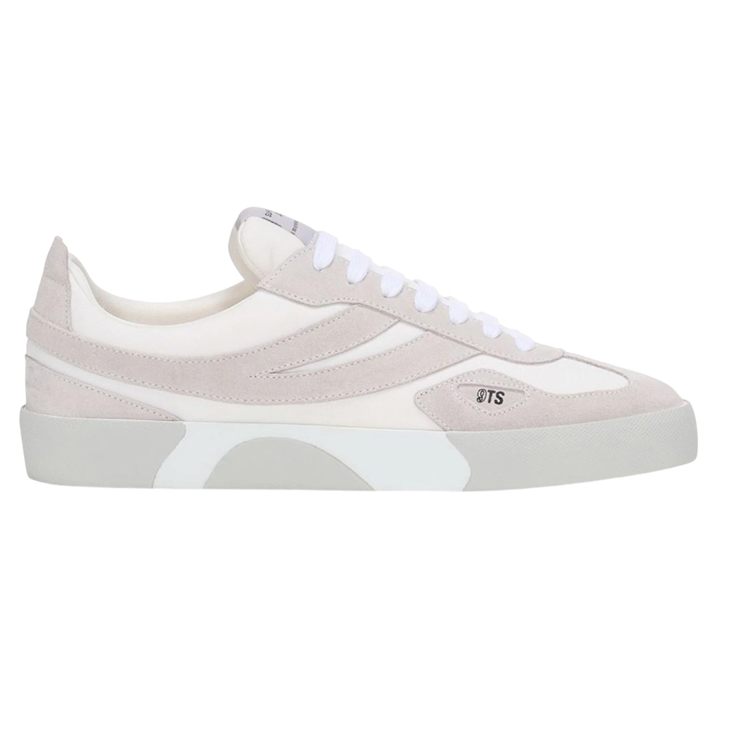 White-Grey Silver - Side - Superga Unisex Adult 1499 9Ts Court Leather Trainers