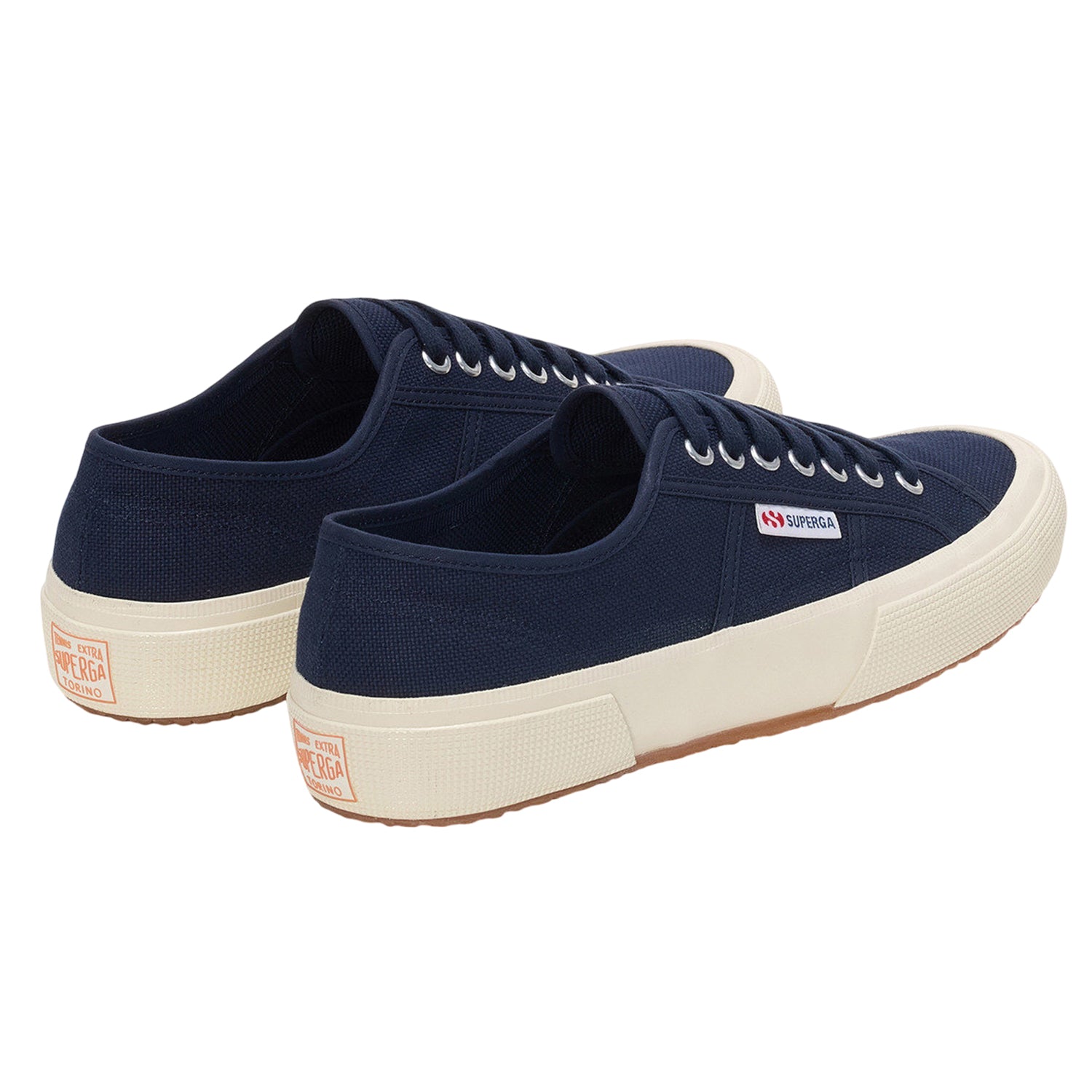 Navy-Off White - Back - Superga Unisex Adult 2750 OG Trainers