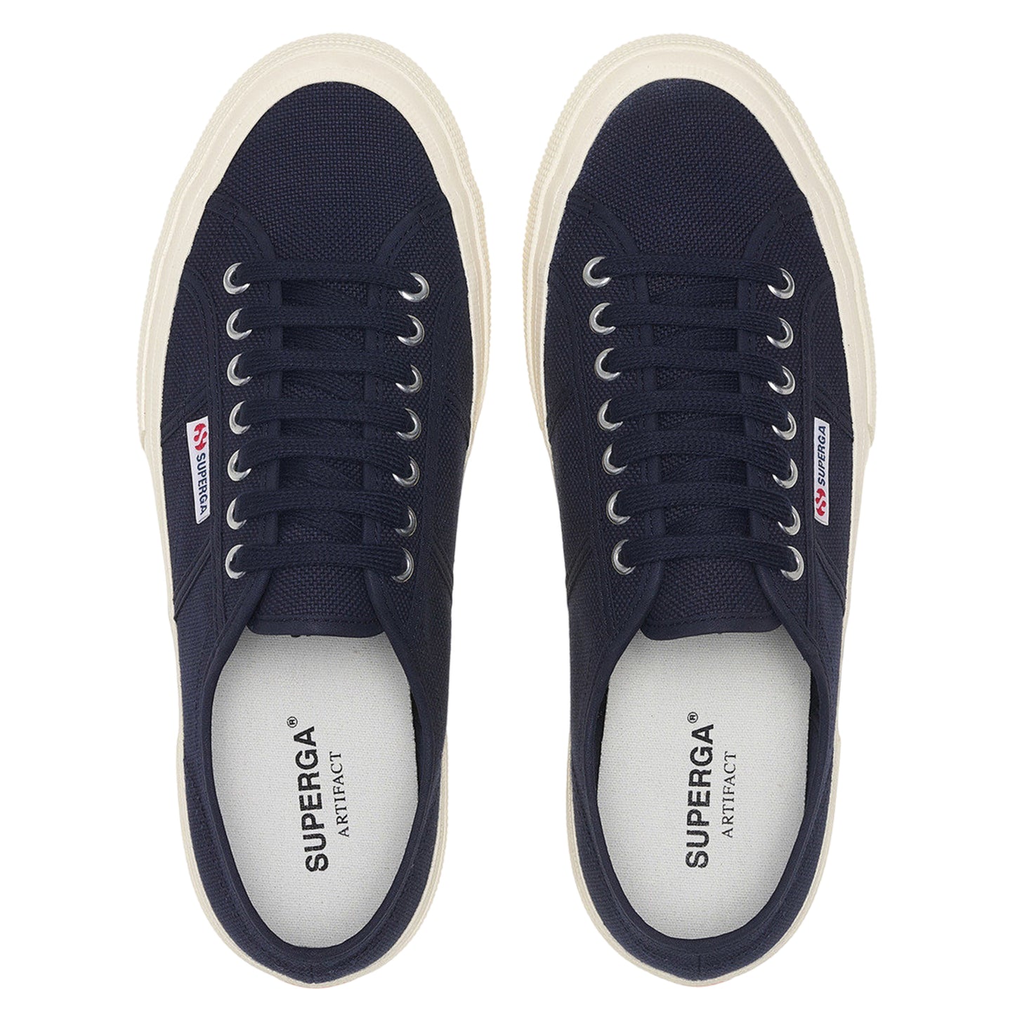 Navy-Off White - Pack Shot - Superga Unisex Adult 2750 OG Trainers