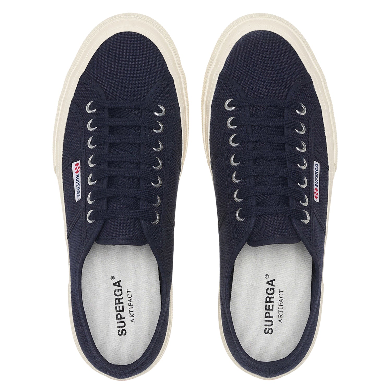 Navy-Off White - Pack Shot - Superga Unisex Adult 2750 OG Trainers