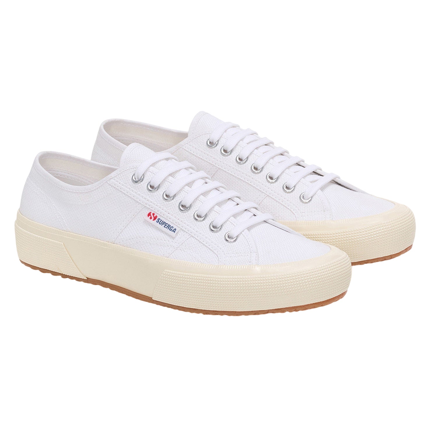 White-Off White - Front - Superga Unisex Adult 2750 OG Trainers