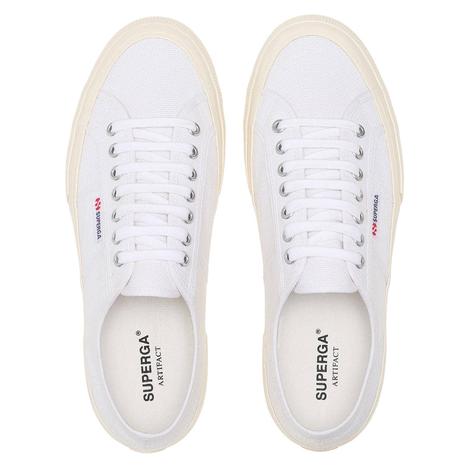 White-Off White - Pack Shot - Superga Unisex Adult 2750 OG Trainers