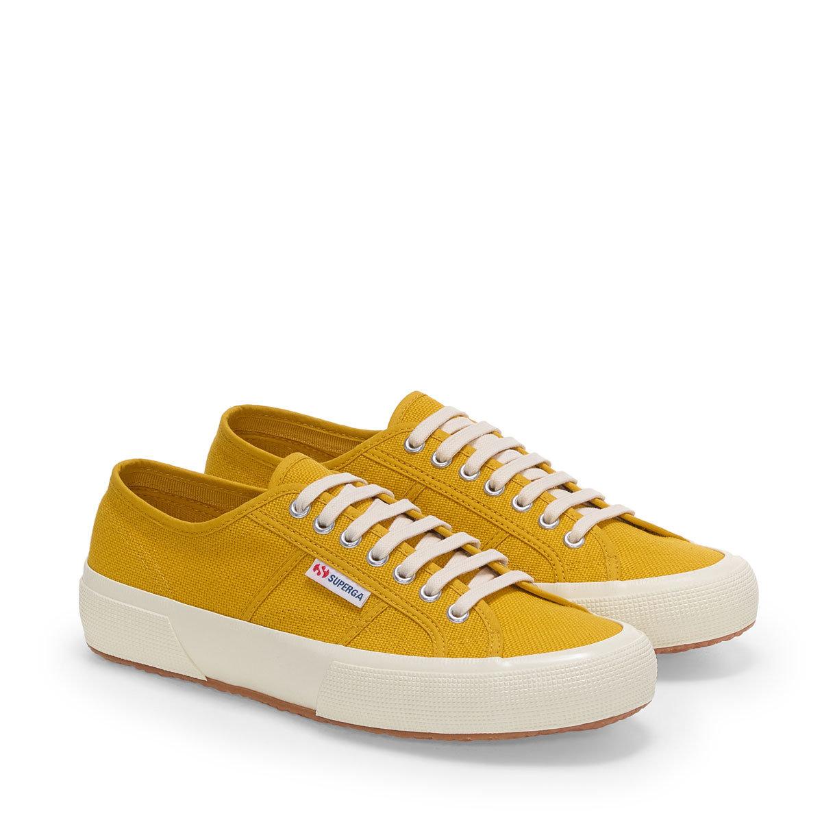 Mango Yellow-Off White - Front - Superga Unisex Adult 2750 OG Trainers