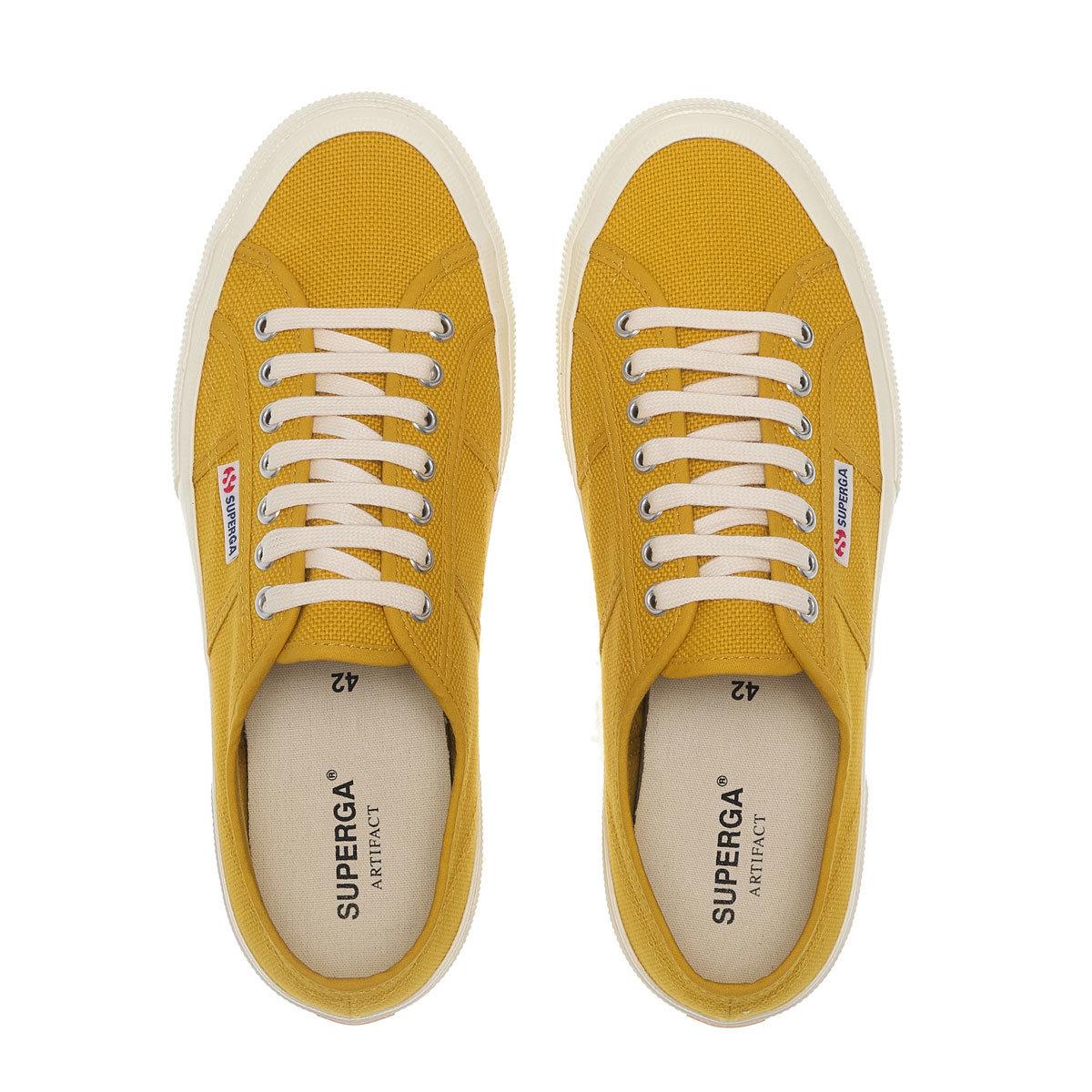 Mango Yellow-Off White - Side - Superga Unisex Adult 2750 OG Trainers
