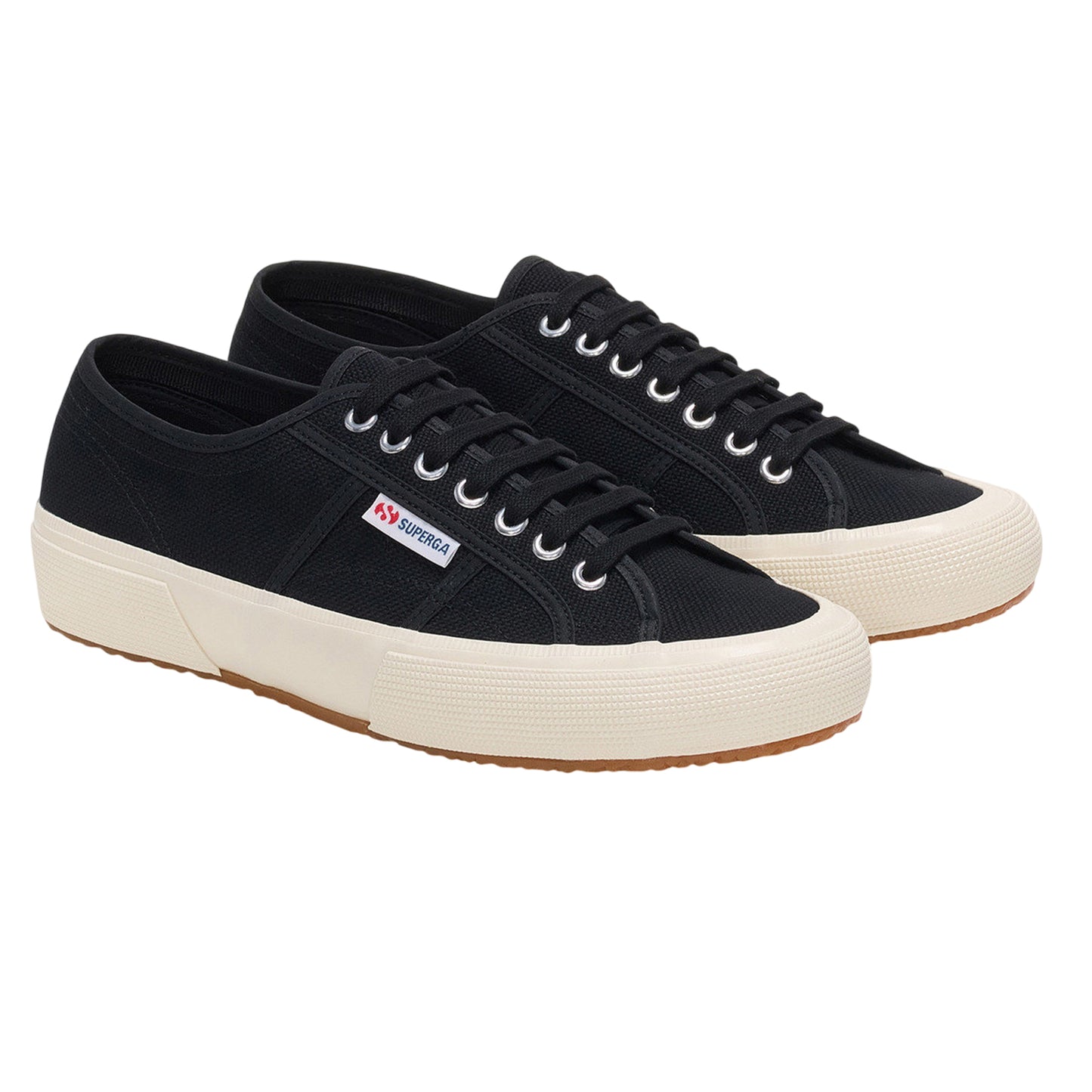 Black-Off White - Front - Superga Unisex Adult 2750 OG Trainers