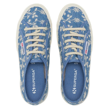 Blue Indigo-Avorio - Lifestyle - Superga Womens-Ladies 2750 Sangallo Trainers