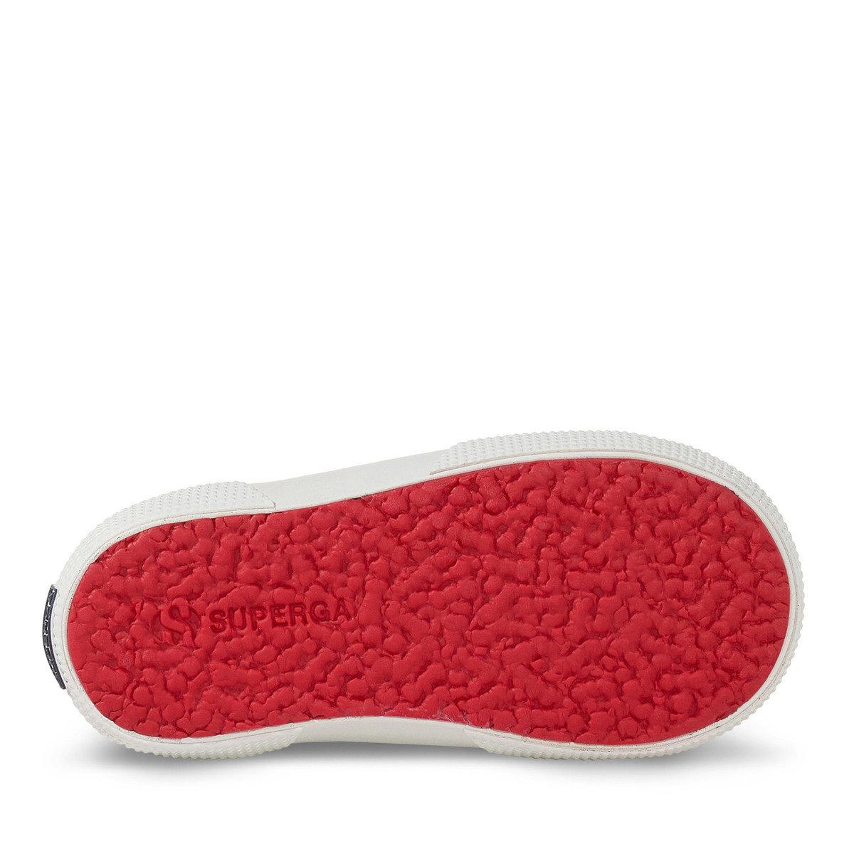 Navy-Red - Lifestyle - Superga Childrens-Kids 3750 Leggera Hearts Vegan Trainers