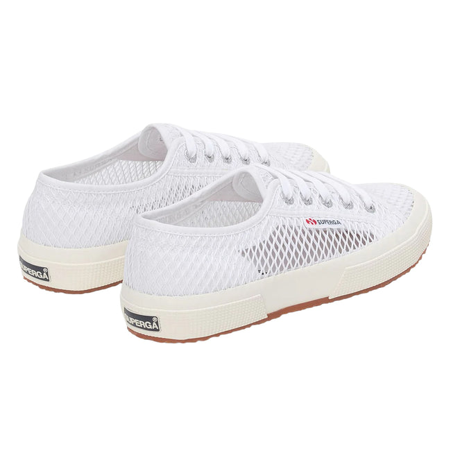 White - Back - Superga Womens-Ladies 2750 Mesh Trainers