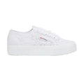 Total White - Lifestyle - Superga Womens-Ladies 2740 Flower Macrame Trainers