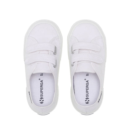 White - Lifestyle - Superga Childrens-Kids 3750 Leggera Straps Trainers