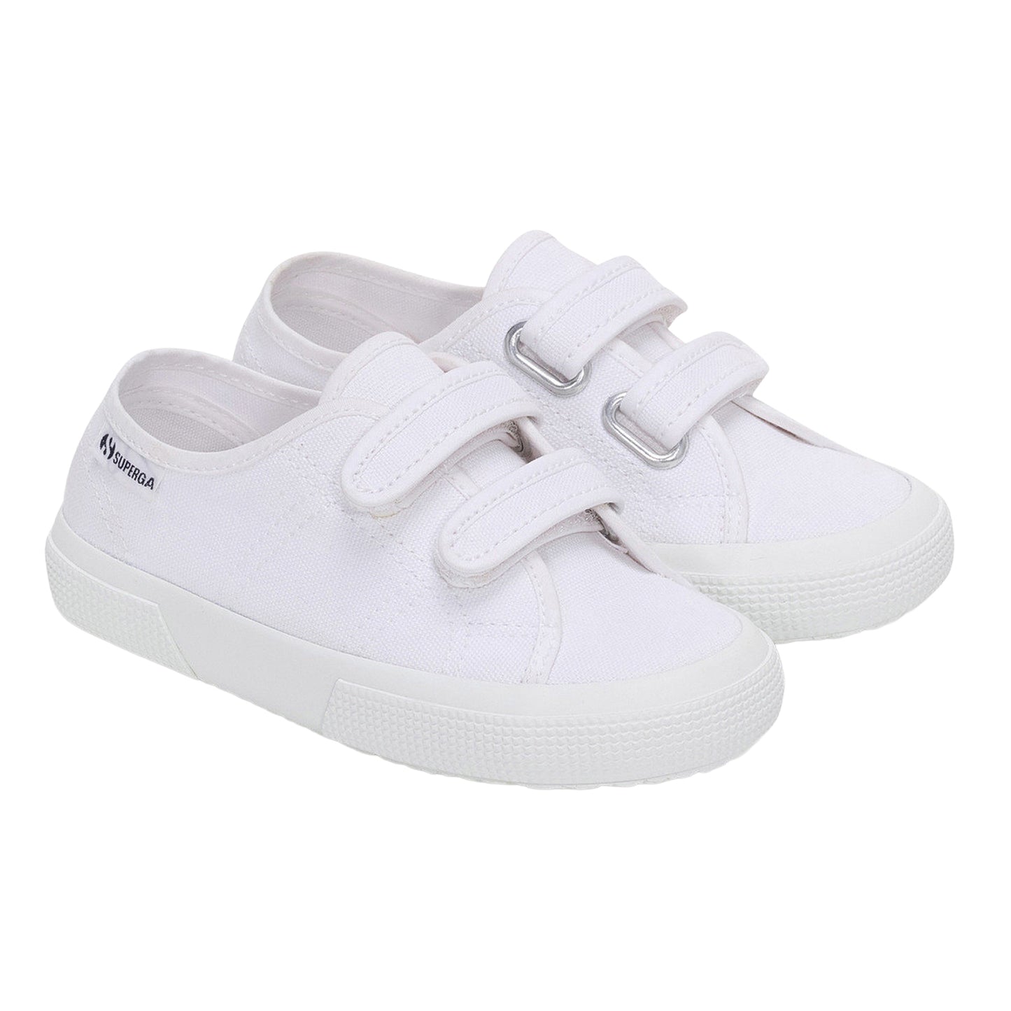 White - Front - Superga Childrens-Kids 3750 Leggera Straps Trainers