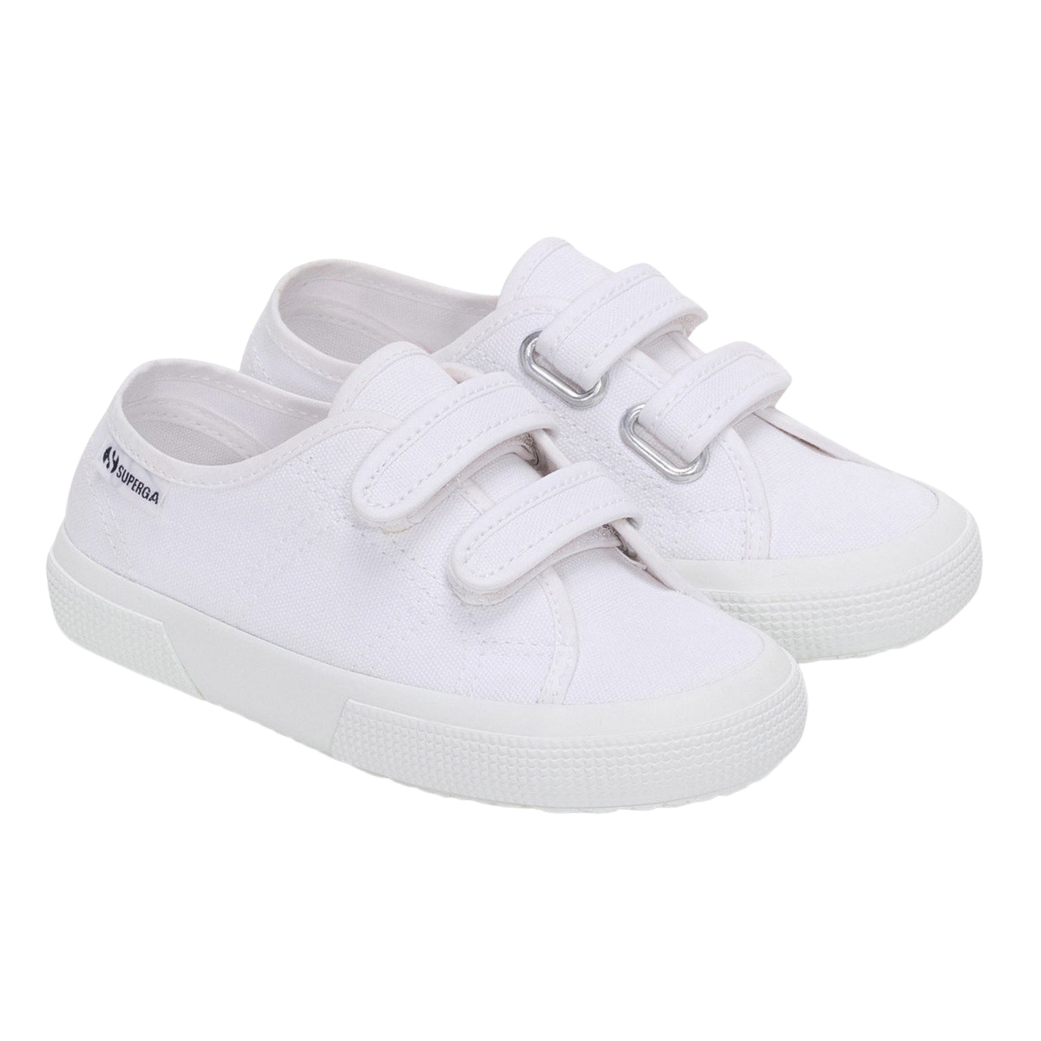 White - Front - Superga Childrens-Kids 3750 Leggera Straps Trainers