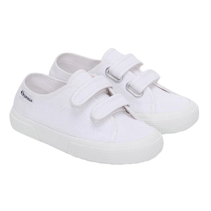 White - Front - Superga Childrens-Kids 3750 Leggera Straps Trainers