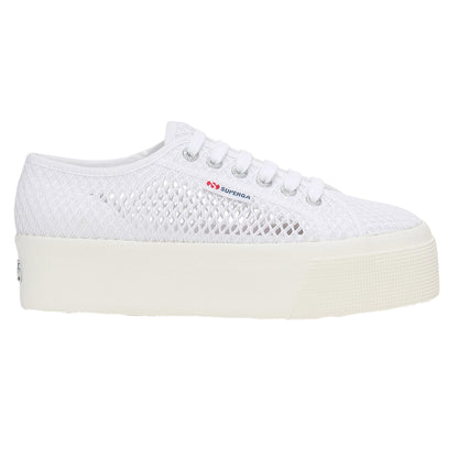 White - Lifestyle - Superga Womens-Ladies 2790 Mesh Trainers
