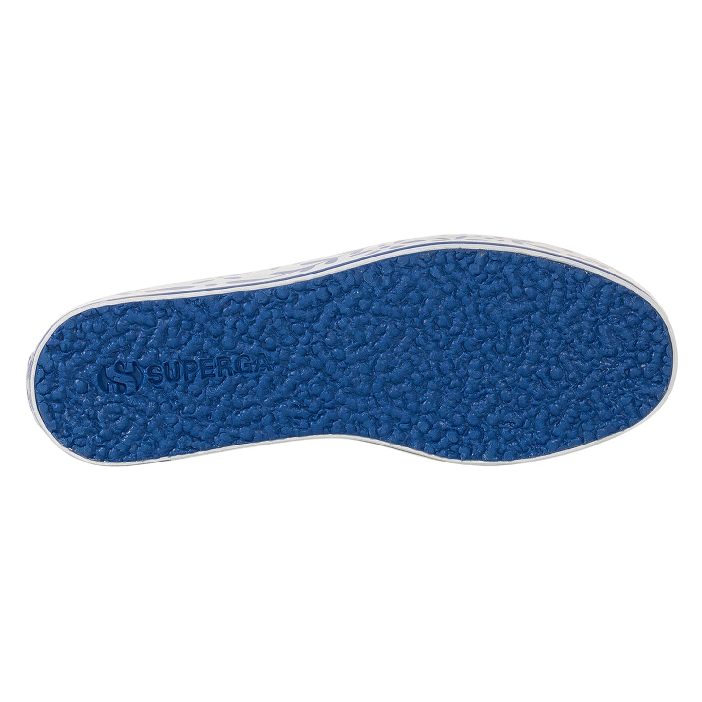 White-Blue - Side - Superga Womens-Ladies 3790 Leggera Ceramic Print Platform Trainers