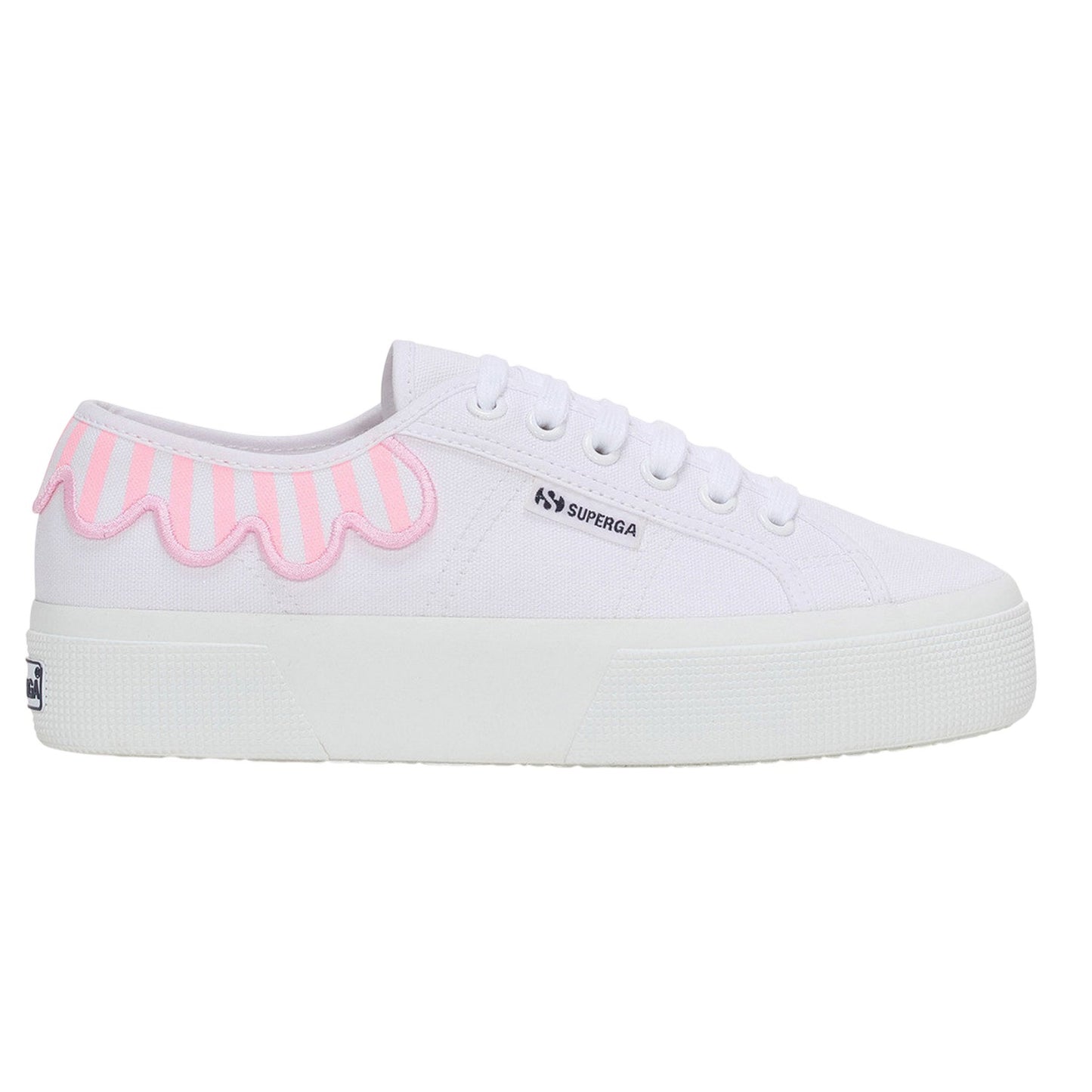 Pink Nosegay-White - Lifestyle - Superga Unisex Adult 3740 Leggera Umbrella Platform Trainers