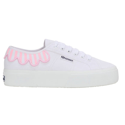 Pink Nosegay-White - Lifestyle - Superga Unisex Adult 3740 Leggera Umbrella Platform Trainers