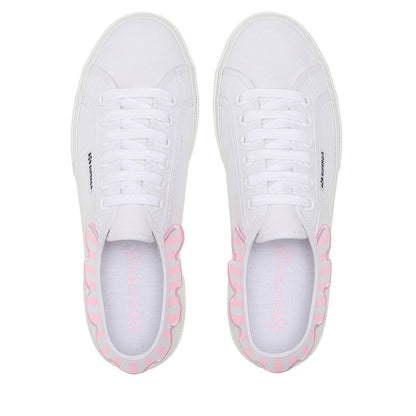 Pink Nosegay-White - Pack Shot - Superga Unisex Adult 3740 Leggera Umbrella Platform Trainers