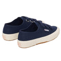 Navy-Off White - Back - Superga Unisex Adult 2750 OG Straps Trainers