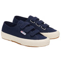 Navy-Off White - Front - Superga Unisex Adult 2750 OG Straps Trainers