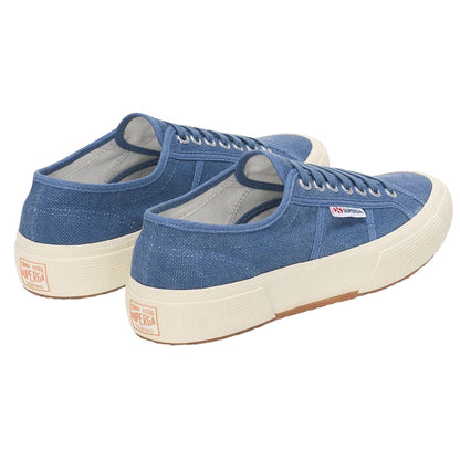 Navy-Off White - Back - Superga Mens 2750 OG Washed Cotton Trainers