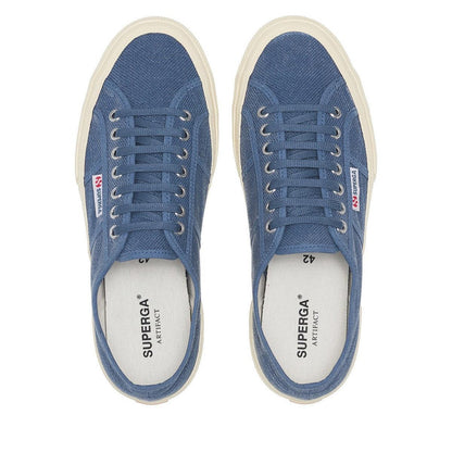 Navy-Off White - Lifestyle - Superga Mens 2750 OG Washed Cotton Trainers