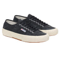 Black-Off White - Front - Superga Mens 2750 OG Washed Cotton Trainers