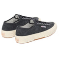 Black-Off White - Back - Superga Mens 2750 OG Washed Cotton Trainers