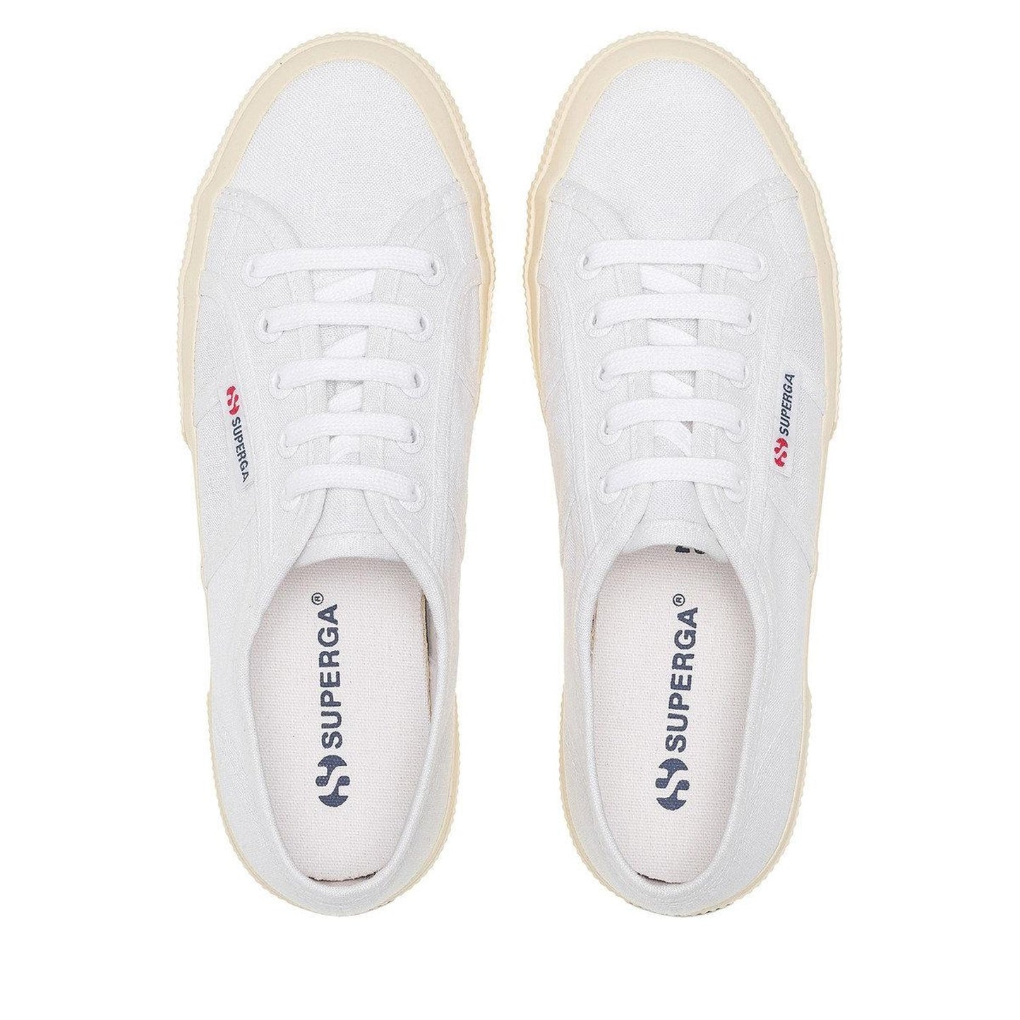 White-Off White - Lifestyle - Superga Unisex Adult 2750 Linen Trainers
