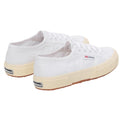 White-Off White - Back - Superga Unisex Adult 2750 Linen Trainers