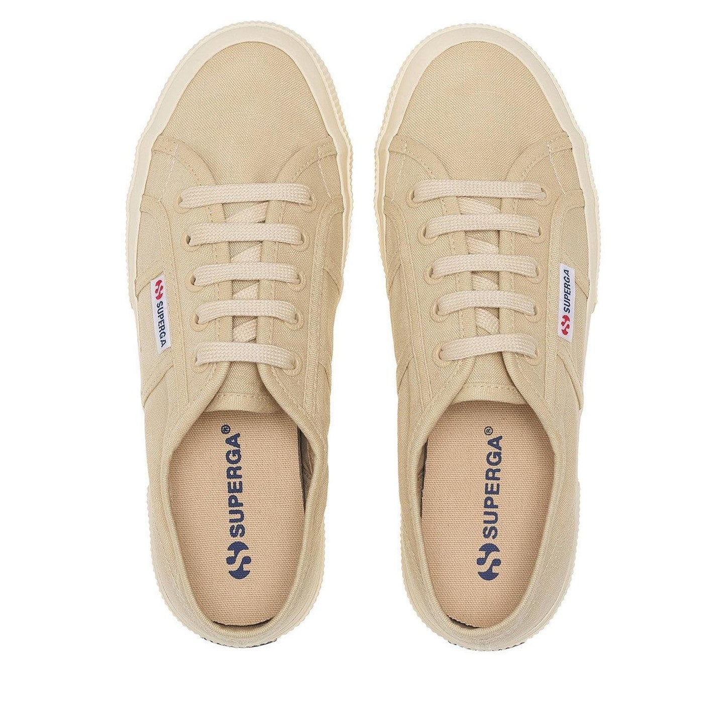 Beige-Off White - Lifestyle - Superga Unisex Adult 2750 Linen Trainers