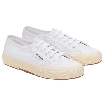 White-Off White - Front - Superga Unisex Adult 2750 Linen Trainers