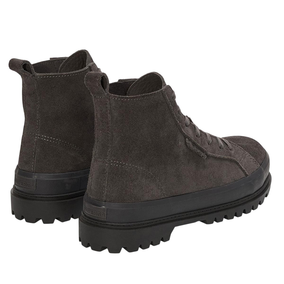 Grey - Back - Superga Unisex Adult 2641 Alpina Suede Ankle Boots