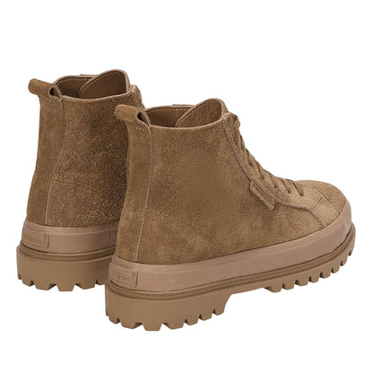 Brown - Back - Superga Unisex Adult 2641 Alpina Suede Ankle Boots