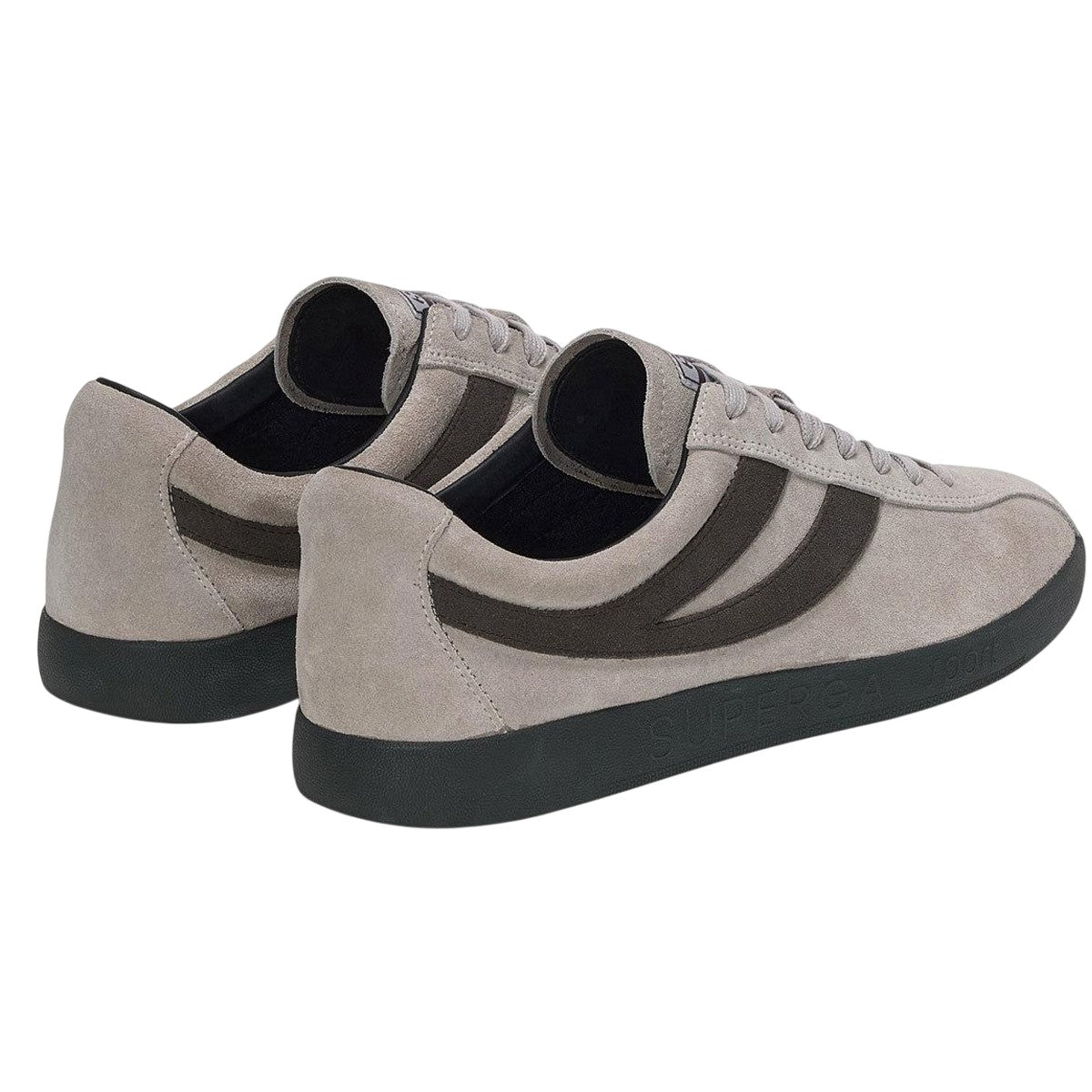 Grey-Volcano Grey - Back - Superga Unisex Adult 1960 Capri Suede Trainers