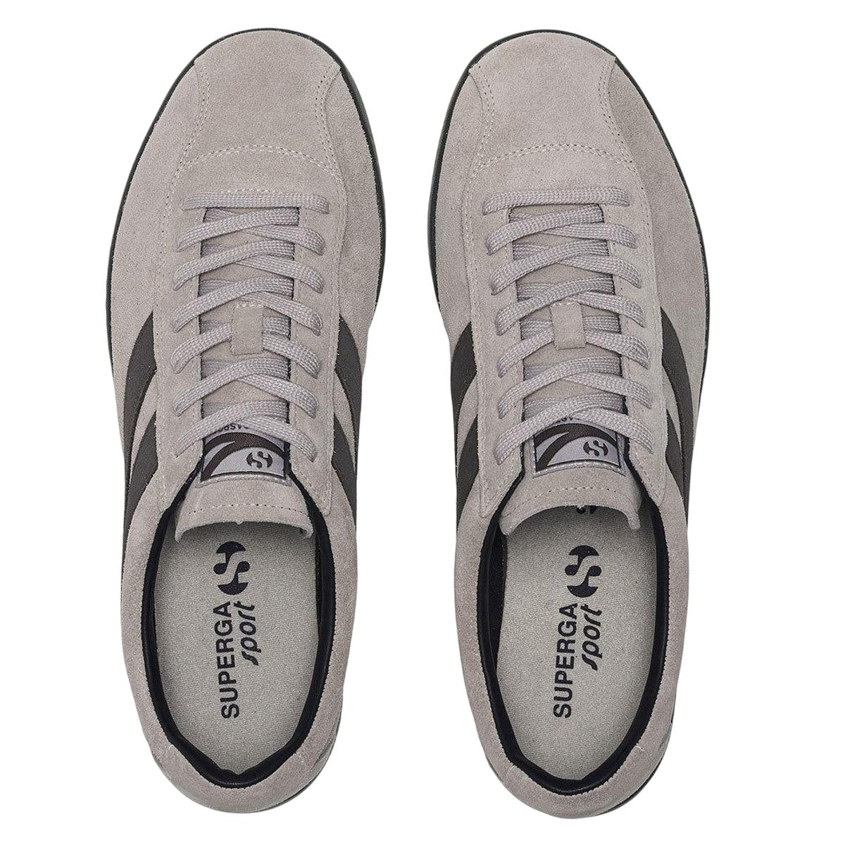 Grey-Volcano Grey - Lifestyle - Superga Unisex Adult 1960 Capri Suede Trainers