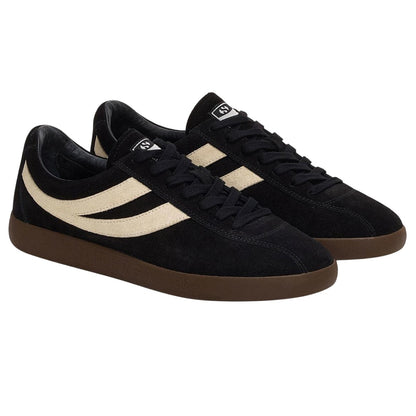 Black-Mastic-Brown - Front - Superga Unisex Adult 1960 Capri Suede Trainers