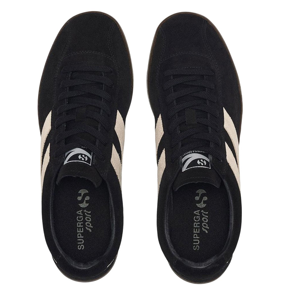 Black-Mastic-Brown - Lifestyle - Superga Unisex Adult 1960 Capri Suede Trainers