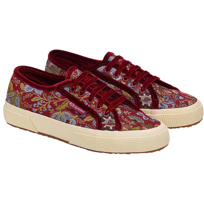Red - Front - Superga Unisex Adult 2750 Tapestry Trainers